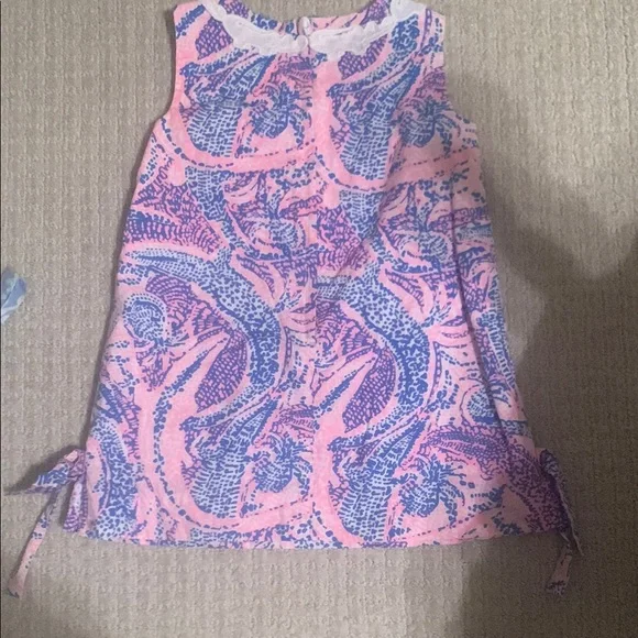 Lilly Pulitzer Pink and Blue shift dress - Picture 4 of 4